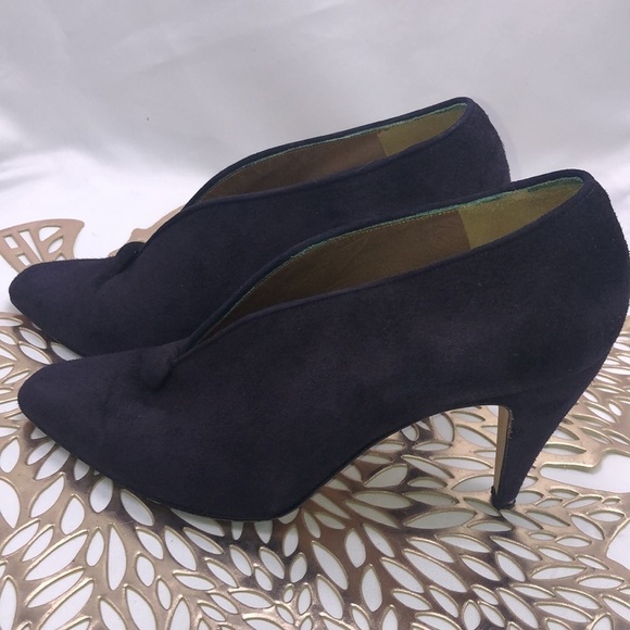 VIA SPIGA Made In Italy Purple Suede Unique Heels Size 6 - Picture 4 of 10